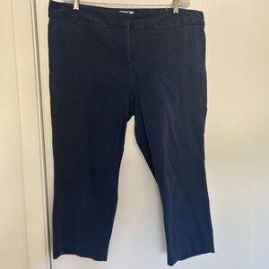 Charter Club Navy blue crop pants